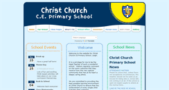 Desktop Screenshot of christchurchprimaryschool.co.uk