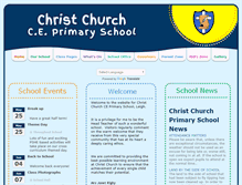 Tablet Screenshot of christchurchprimaryschool.co.uk